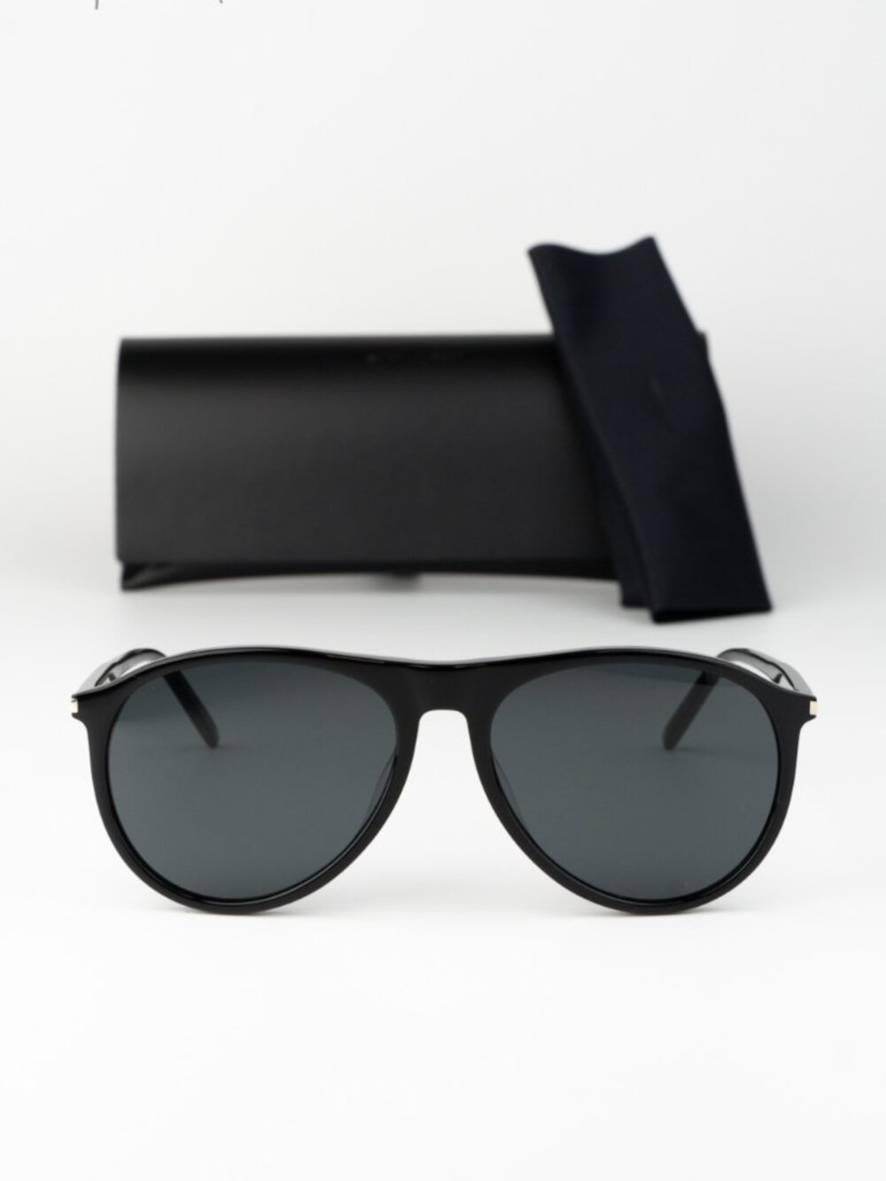 Saint Laurent Men Sunglasses Black Grey Pilot SL667 001 NEW AUTHENTIC